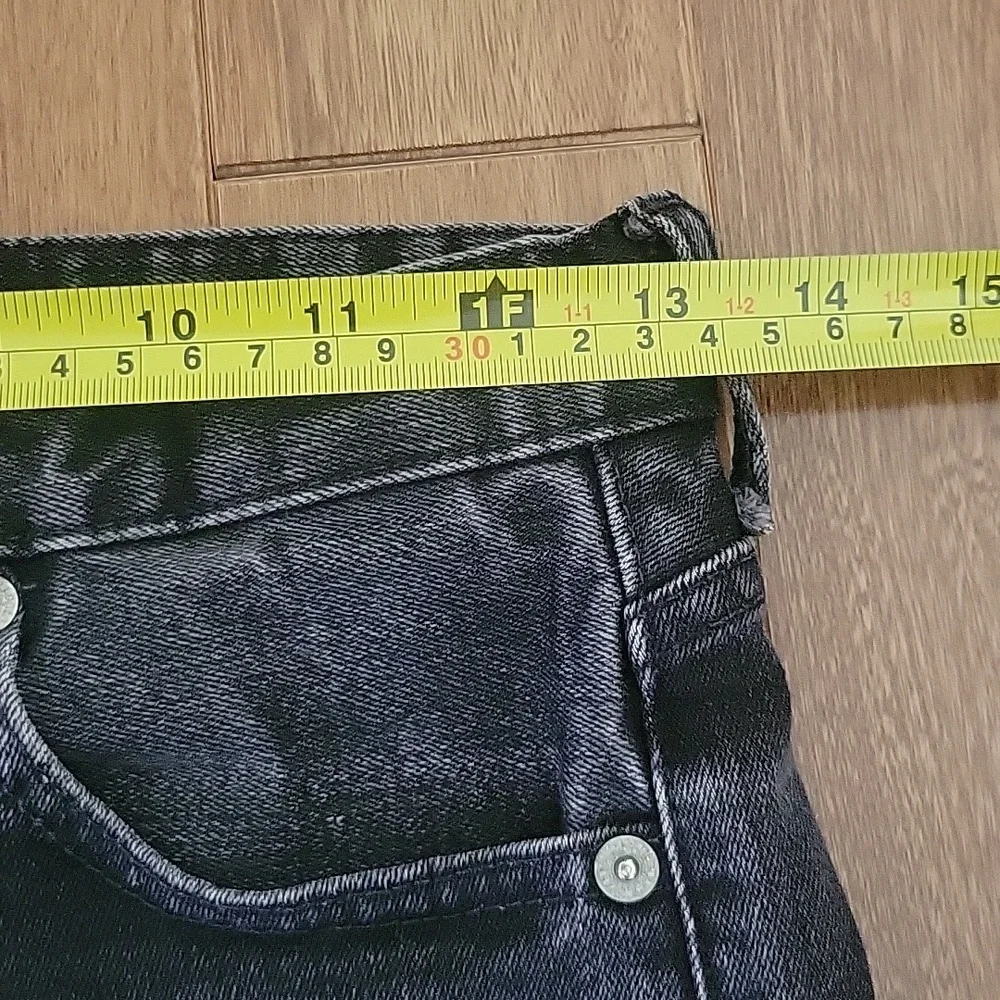 Moussy Distressed Black‎ Wash High Waisted Stretch Skinny Denim Jeans 26